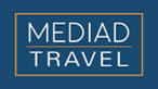 logo for website mediad travel template 1 blue bg
